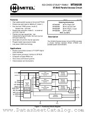 MT8920B datasheet pdf Mitel Semiconductor