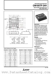 CM100TF-24 datasheet pdf Mitsubishi Electric Corporation