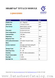 LQ084S1DH01 datasheet pdf etc