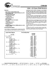 CYM1836PZ-15C datasheet pdf Cypress