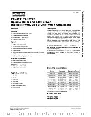 FAN8741MTFX datasheet pdf Fairchild Semiconductor