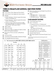 WSF128K16-72G1UMA datasheet pdf White Electronic Designs