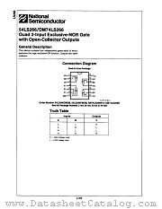 DM74LS266N datasheet pdf National Semiconductor