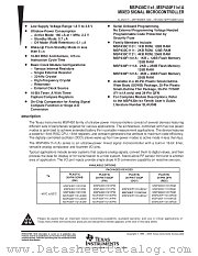 MSP430C11X1 datasheet pdf Texas Instruments