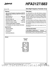 HFA3127MJ/883 datasheet pdf Intersil