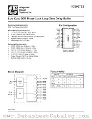 ICS93722 datasheet pdf Integrated Circuit Systems