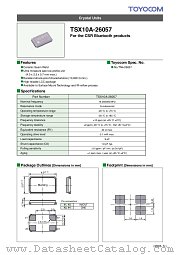 TSX10A-26057 datasheet pdf TOYOCOM