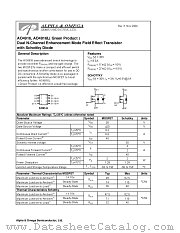 AO4916 datasheet pdf Alpha & Omega Semiconductor