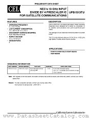 UPB1513TU-E2 datasheet pdf California Eastern Laboratories