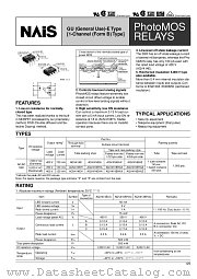 AQV414E datasheet pdf Matsushita Electric Works(Nais)