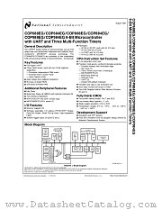 COP87L84EGN-XE datasheet pdf National Semiconductor