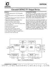 CH7012A datasheet pdf Chrontel