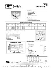 MSP2TA-18 datasheet pdf Mini-Circuits