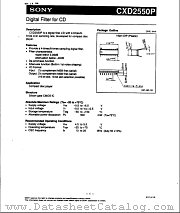 CXD2550P datasheet pdf SONY