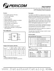PI6C918BW datasheet pdf Pericom Technology