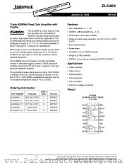 EL5396ACS-T13 datasheet pdf Intersil