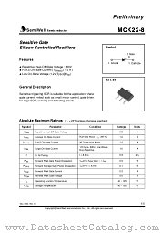 MCK22-8 datasheet pdf SemiWell Semiconductor
