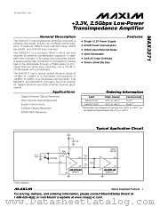 MAX3271E datasheet pdf MAXIM - Dallas Semiconductor