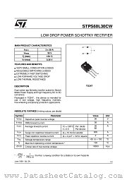 STPS60L30 datasheet pdf ST Microelectronics