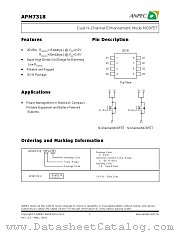 APM7318 datasheet pdf ANPEC Electronics Corporation