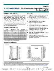DS1553P-100 datasheet pdf MAXIM - Dallas Semiconductor