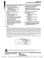 MSP430F42X datasheet pdf Texas Instruments