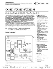 CX28332-1X datasheet pdf Conexant