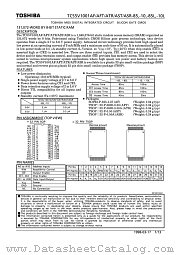 TC55V1001AFT-10 datasheet pdf TOSHIBA