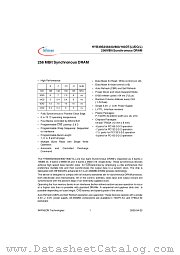 HYB39S256160DTL-75 datasheet pdf Infineon