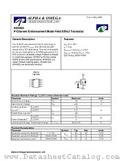 AO4423 datasheet pdf Alpha & Omega Semiconductor
