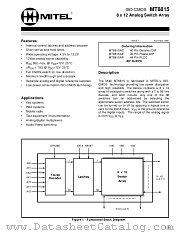 MT8815AC datasheet pdf Mitel Semiconductor