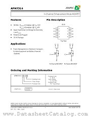 APM7314K datasheet pdf ANPEC Electronics Corporation