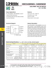 HMC546MS8GE datasheet pdf Hittite Microwave Corporation
