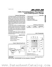 MAX3260C/D datasheet pdf MAXIM - Dallas Semiconductor