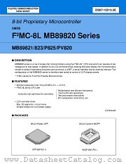 MB89PV820CF datasheet pdf Fujitsu Microelectronics