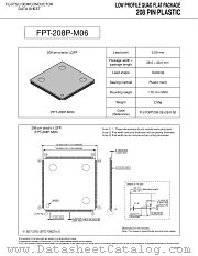 FPT-208P-M06 datasheet pdf Fujitsu Microelectronics