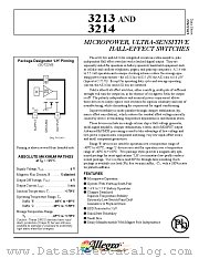A3214LLHLT-T datasheet pdf Allegro MicroSystems