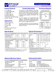 FP31QF-PCB1900 datasheet pdf WJ Communications
