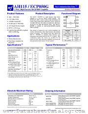 AH115-S8G datasheet pdf WJ Communications