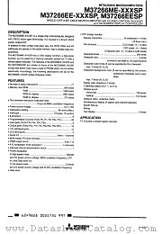M37266EE-XXXSP datasheet pdf Mitsubishi Electric Corporation