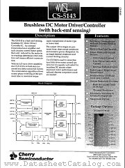 CS-5143 datasheet pdf Cherry Semiconductor