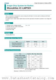 LMF501 datasheet pdf Mitsumi Electric