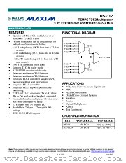 DS3112N datasheet pdf MAXIM - Dallas Semiconductor
