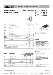 IXGB75N60BD1 datasheet pdf IXYS Corporation