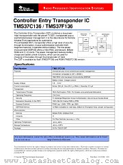 TMS37F136 datasheet pdf Texas Instruments