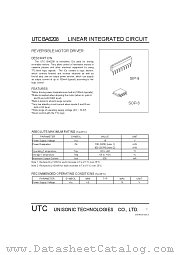 UTCBA6208 datasheet pdf Unisonic Technologies