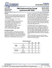 GS8160Z18T-200 datasheet pdf GSI Technology