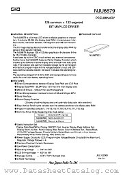 NJU6679CL datasheet pdf New Japan Radio
