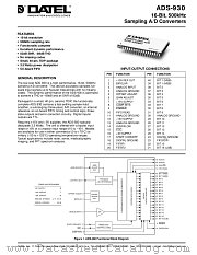 ADS-930MM datasheet pdf Datel
