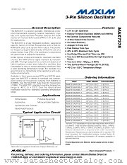 MAX7375AXR805-T datasheet pdf MAXIM - Dallas Semiconductor